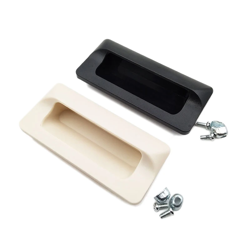 JYAP-183-2 Plastic Flush Pull Hidden Handle Recessed Cabinet Handle 110mm*50mm*22mm  20pcs