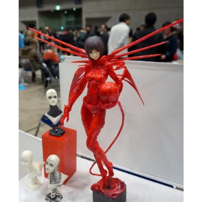 

New Anime GK Red Moth Kawaii Figure Resin DIY Assembly White Model Toys Doll Ornament Gifts