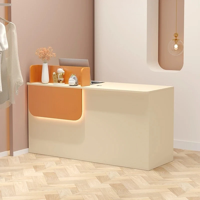Caja comercial para tienda, escritorio De recepción, mesa De salón De negocios, escritorio De recepción, escritura Local, cosméticos, Mostrador De Tienda, muebles De esquina