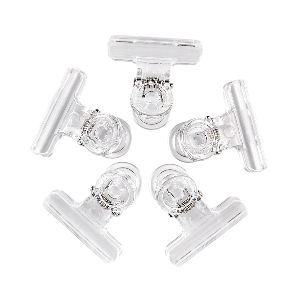 

5PCS/Set Acrylic Nail Clip White Nail Art C Curve Pinching Clips Fixing Clamps Fake Gel Extension Assistant Manicure Tools