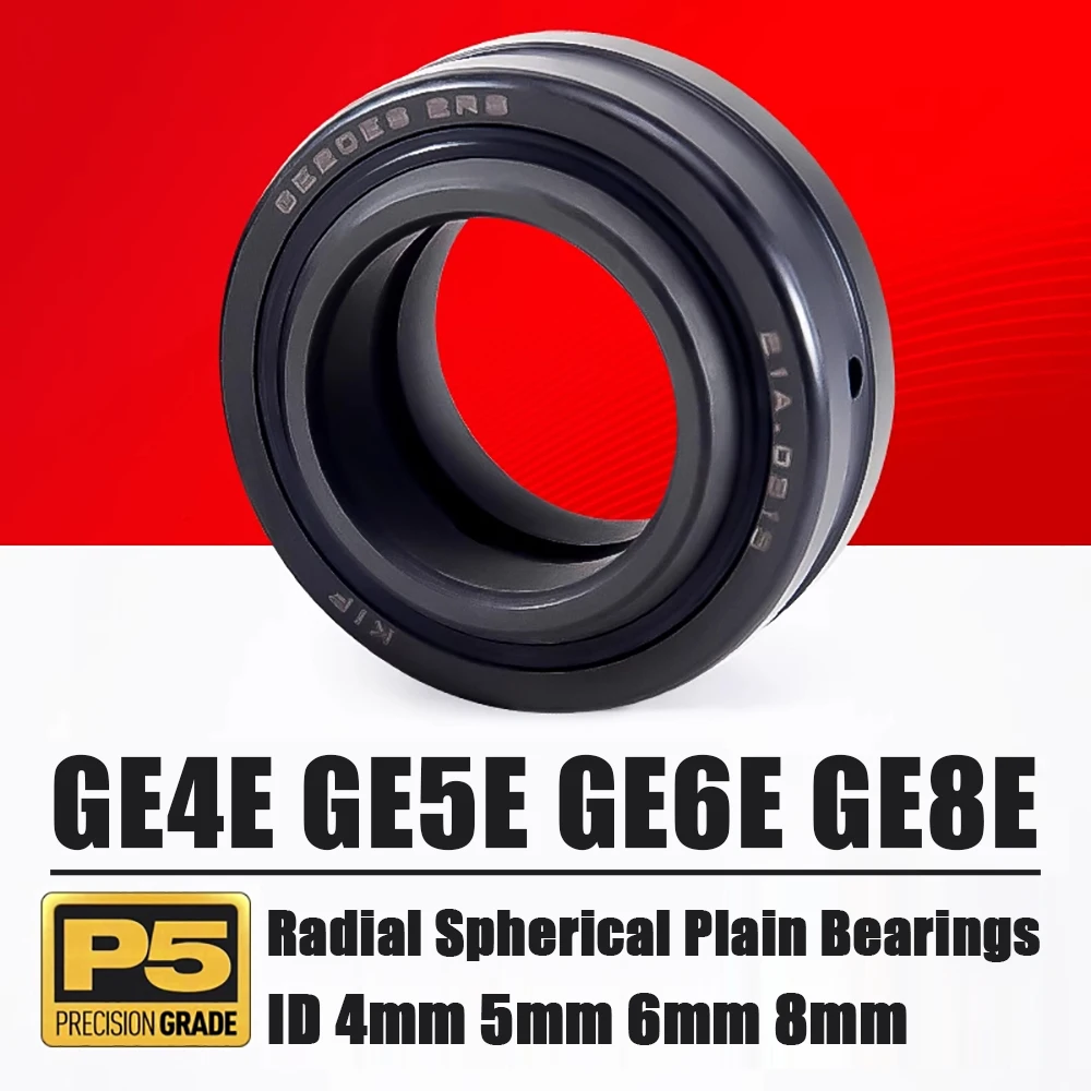 Self-lubricating Radial Spherical Plain Bearings GE4E GE5E GE6E GE8E Fish Eye Bearings Inside Diameter 4mm 5mm 6mm 8mm