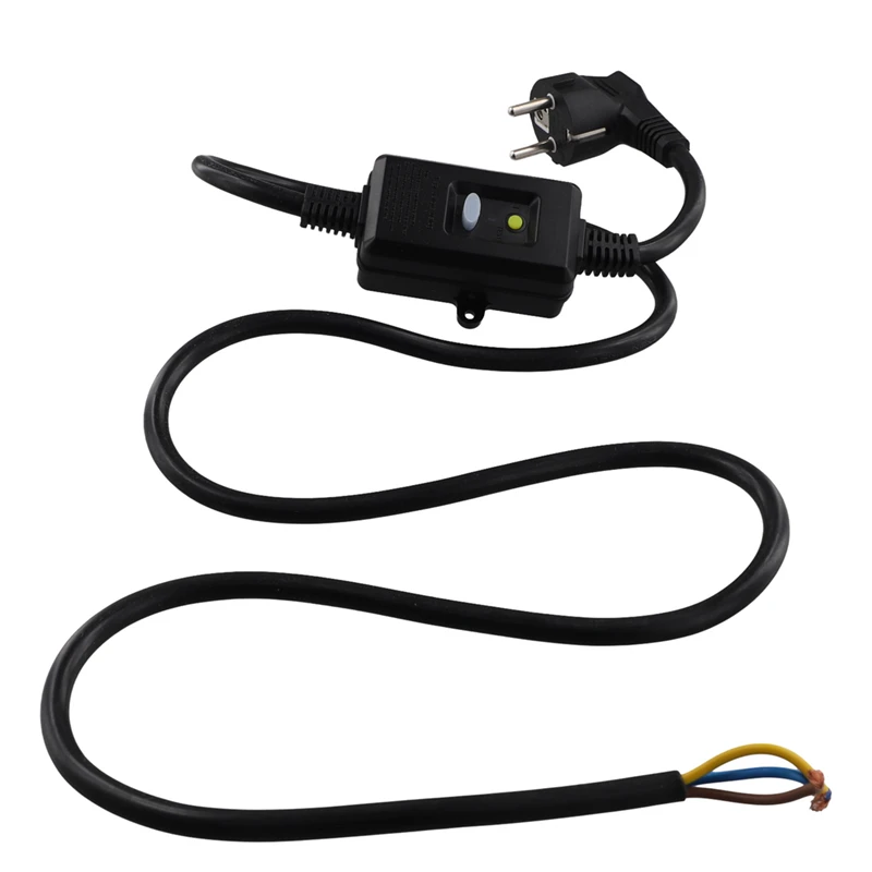 FI Circuit Breaker Socket Residual Current Circuit Breaker Plug With Cable,Personal Protection Adapter EU Plug