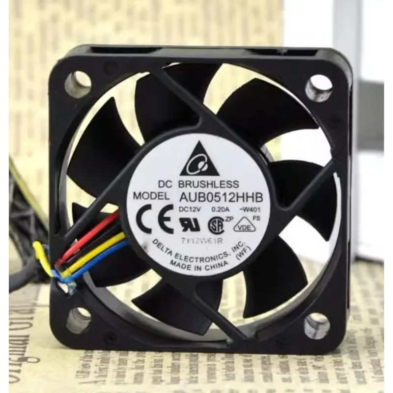 New Fan For Delta AUB0512HHB 5015 12V 0.20A 5cm Temperature Control Chassis Cooling Fan 50X50X15MM