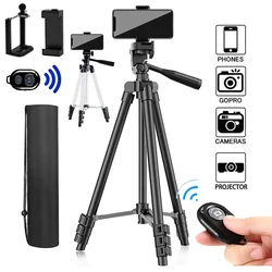 NA-3110 Phone Tripod Stand 102cm Universal Photography for Gopro iPhone Samsung Xiaomi Huawei Phone Aluminum Travel Tripode Par