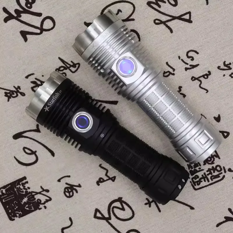 Starfish Z4 Flashlight All-in-One  4 Beads XHP50.3Hi  Anduril UI Outdoor Portable Super Bright Side Press Type-C Charging