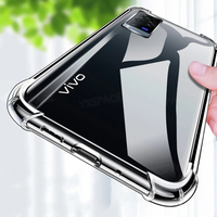 Transparent Shockproof Silicone Case For VIVO X80 X70 X70T X60 X60T X50 X30 X27 X23 X21 X20 X9S Pro Plus Lite Soft Phone Cover