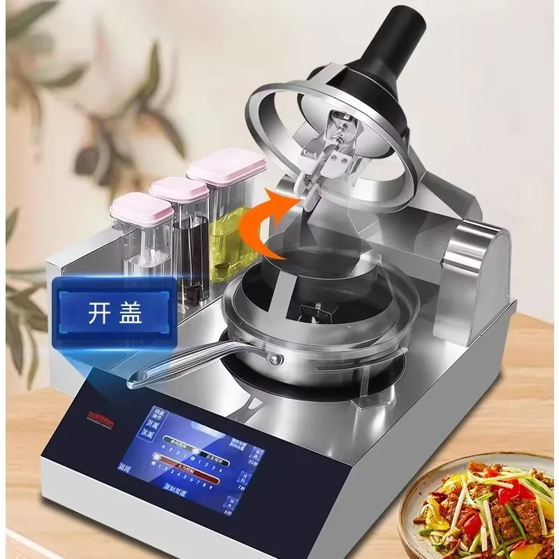 Full-automatic Intelligent Stainless Steel Cooking Robot Wok Machine For Restaurant Kitchen Electric/Gas Powered High