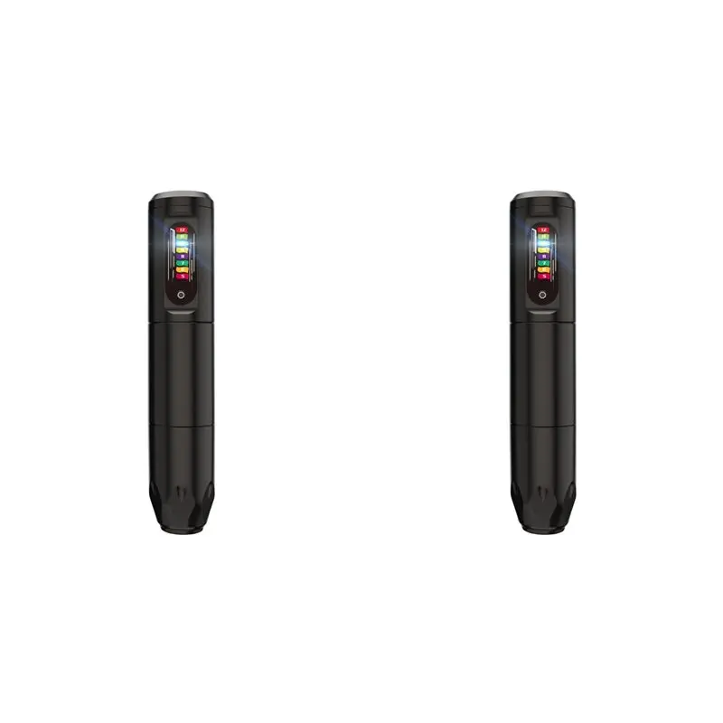 ABMF-2X Wireless Tattoo Machine, Rotary Tattoo Pen,Unibody Tattoo Pen Rainbow Button Tattoo Supply For Tattoo Beginners