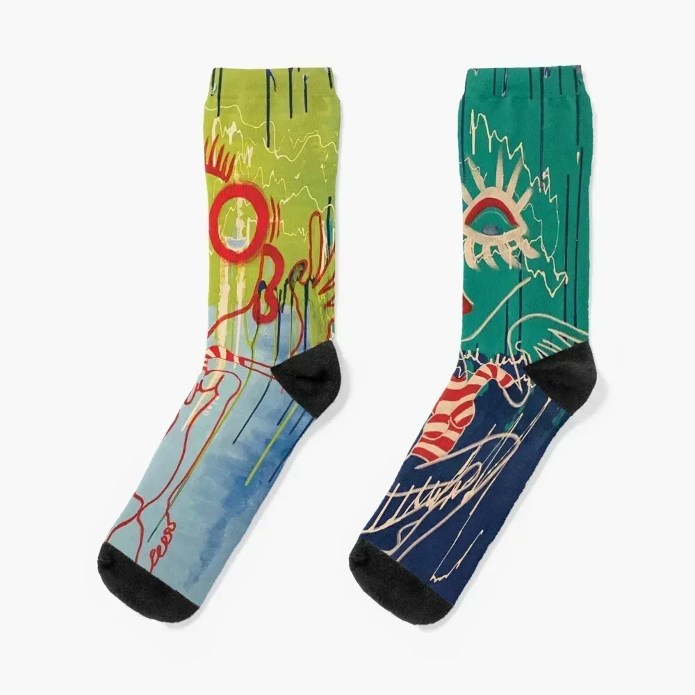 Eyes wide open Socks aesthetic Crossfit winter gifts Men's Socks Women's