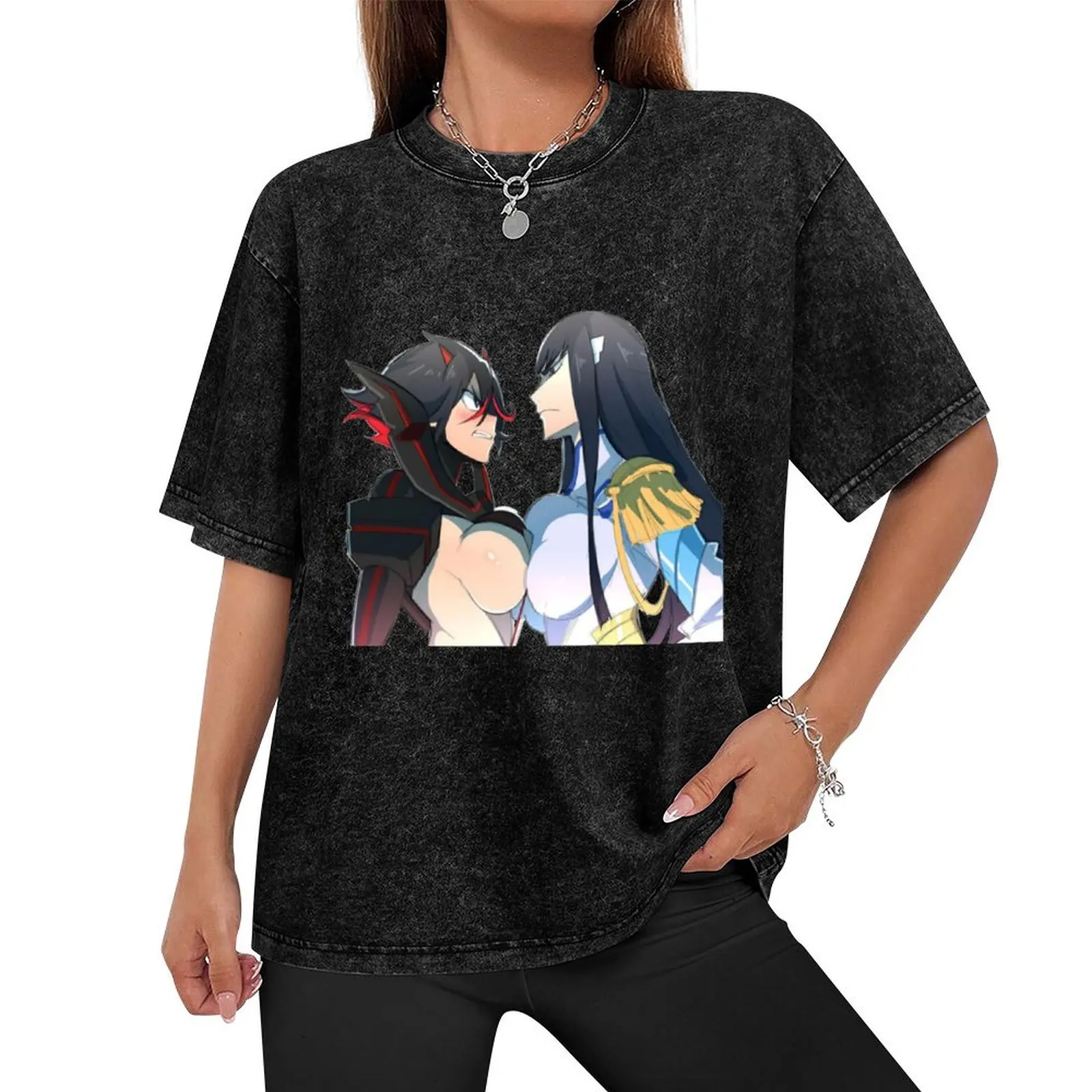 Ryuko VS Satsuki T-Shirt cute tops tops oversized Short sleeve tee mens tall t shirts