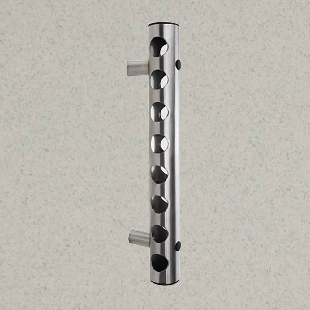 2PCS Home Restaurant Bar Decoration Wall-Mounted Stainless Steel Wine Rack 8 Holes Plating Table Bottle Holder Iron Wine Display
