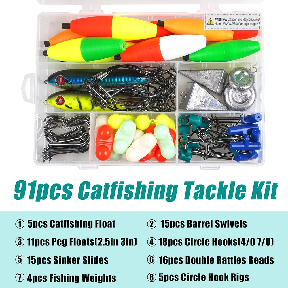 Imagem -06 - Santee Rig Making Kit com Peg Floats Plataformas Gancho Círculo Peso Pirâmide Isca de Pesca Acessórios de Pesca 91 Pcs