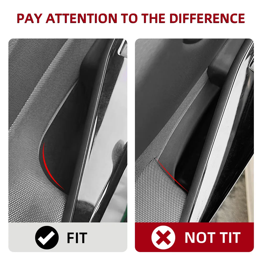 Picture 5: 4Pcs for Volkswagen VW ID.3 Id3 Front Rear Door Handle Storage Box Holder Side Armrest Organizer Container Tray Car Accessories
