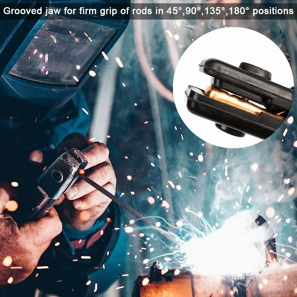10 Meters Welding Cable Set with Electrode Holder with Connector Universal Welding Cable 300 a Power Orange Welding Wire Cable