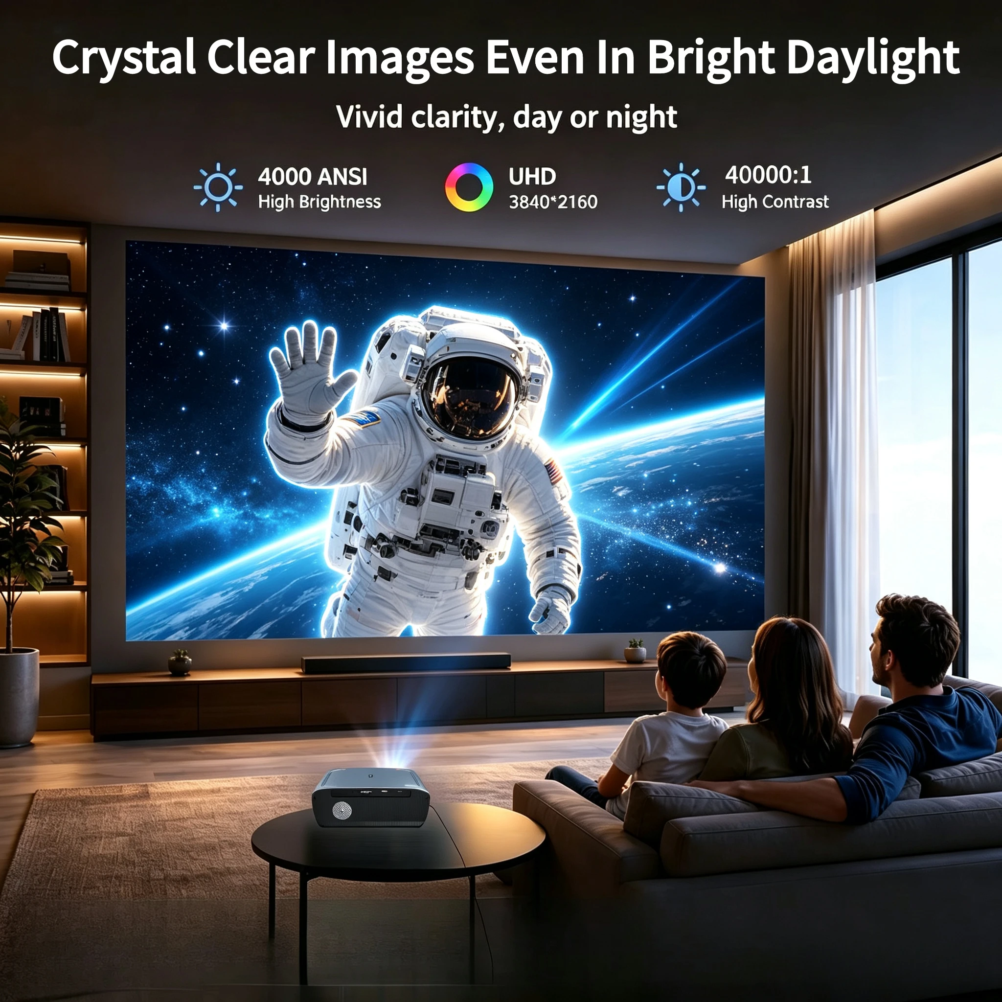 Projecteur 4K 4000 ANSI Lumens - Home Cinema Experience avis et prix
