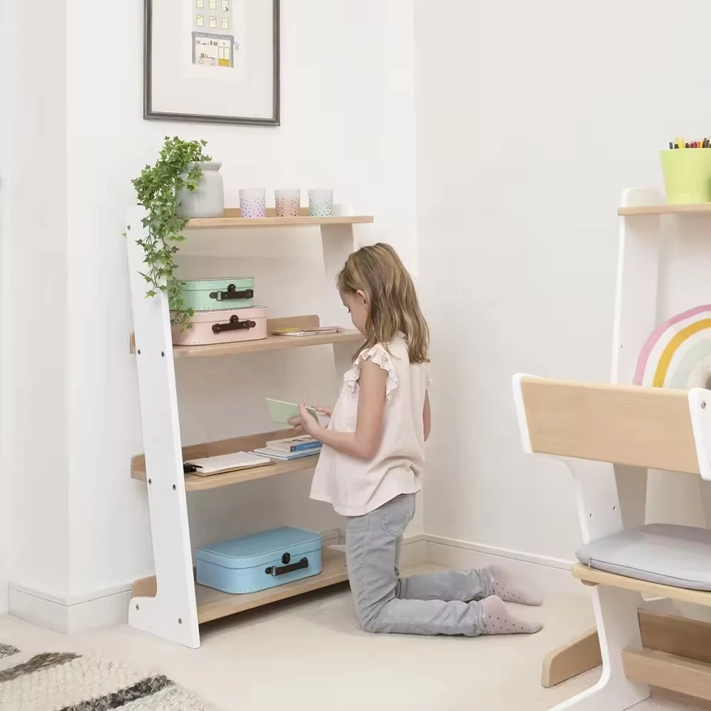 Kids Cabinets Children Book Shelf Furniture Sets Toys Teen Storage Wooden Bookcase Baby Bedroom Kindergarten Organization