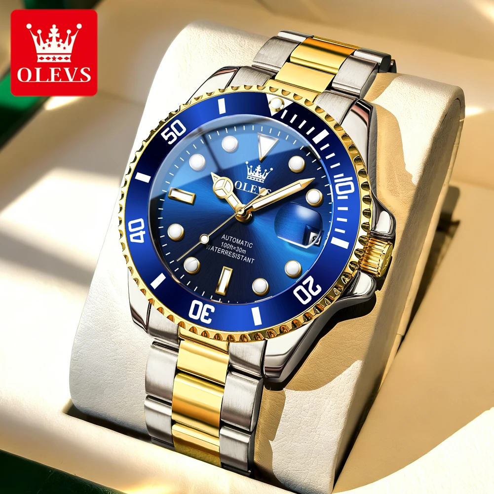 

OLEVS 6650 Mechanical Original Wristwatch for Man Luxury Business Waterproof Luminous Automatic Men's Watches