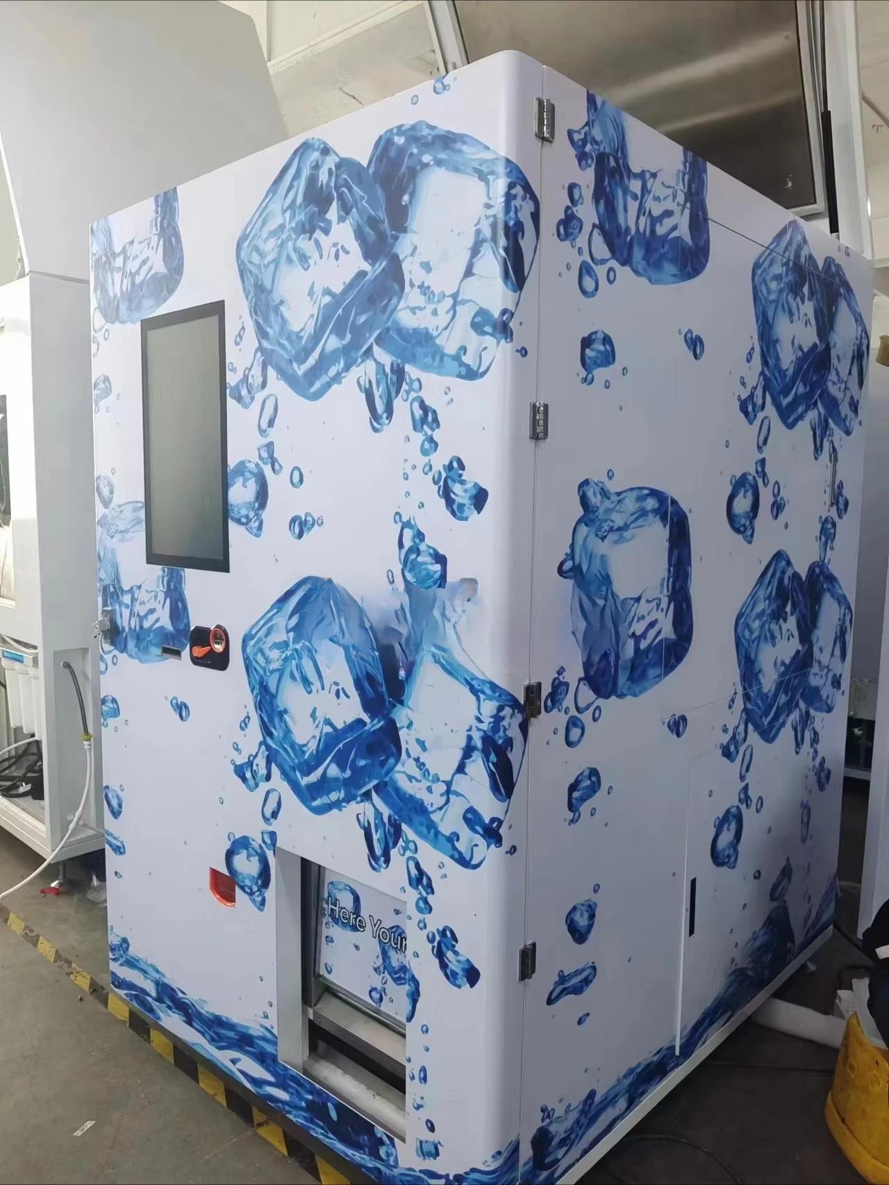 Vending Machine Supplier Coin Operated Ice Vending Machine Making Cube Ice Outdoor Automatic