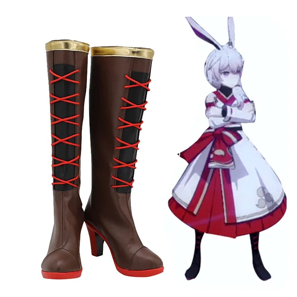 

Сапоги для косплея Theresa Apocalypse — коричневые туфли на высоком каблуке Honkai Impact 3, индивидуальный заказ
