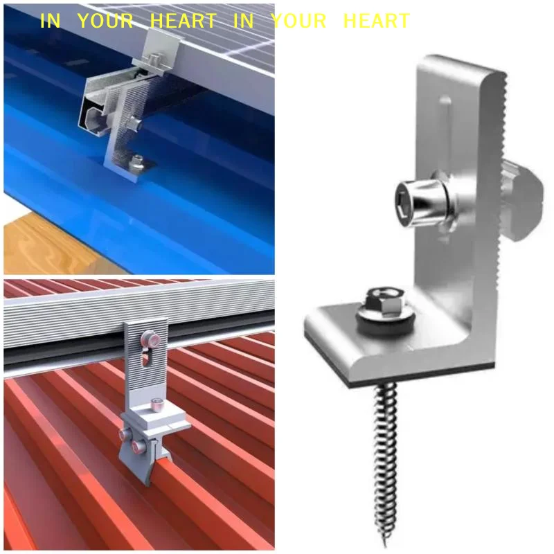 【X】L Foot Solar Panel Mount Bracket Rust Resistant Aluminum L Shape Holder for Camping Off Grid PV Rail Support System