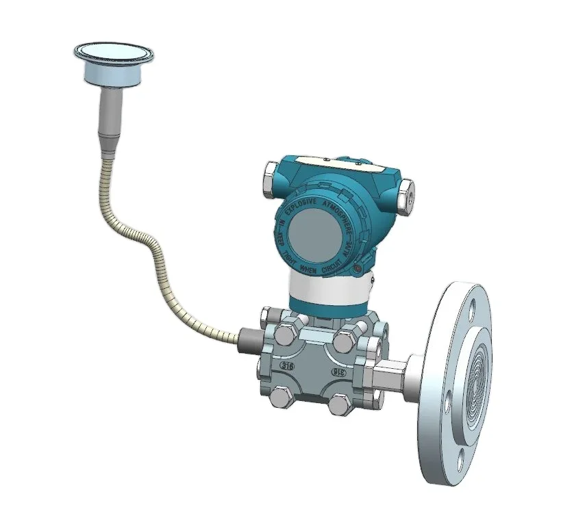 Industrial DN100 Titanium Diaphragm Liquid Level Transmitter with Double Flange Grade Product