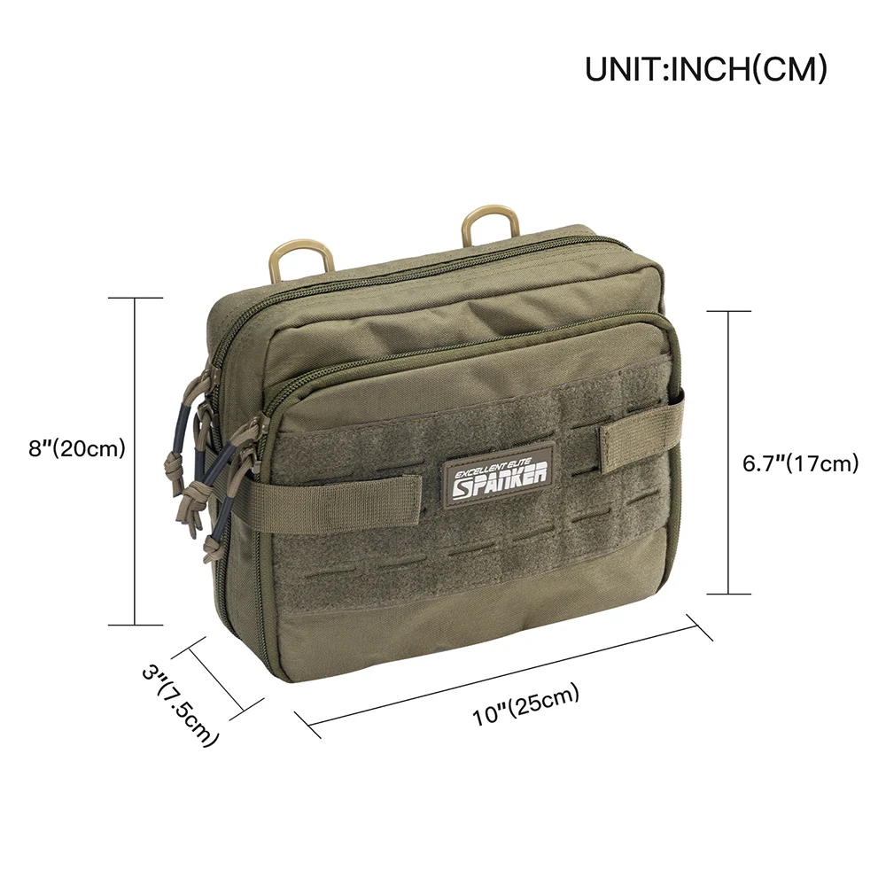 Tactical Molle EDC Pouch spalla Backpcak Outdoor Carry Sling Crossbody Bag convertibile marsupio zaino accessori da caccia