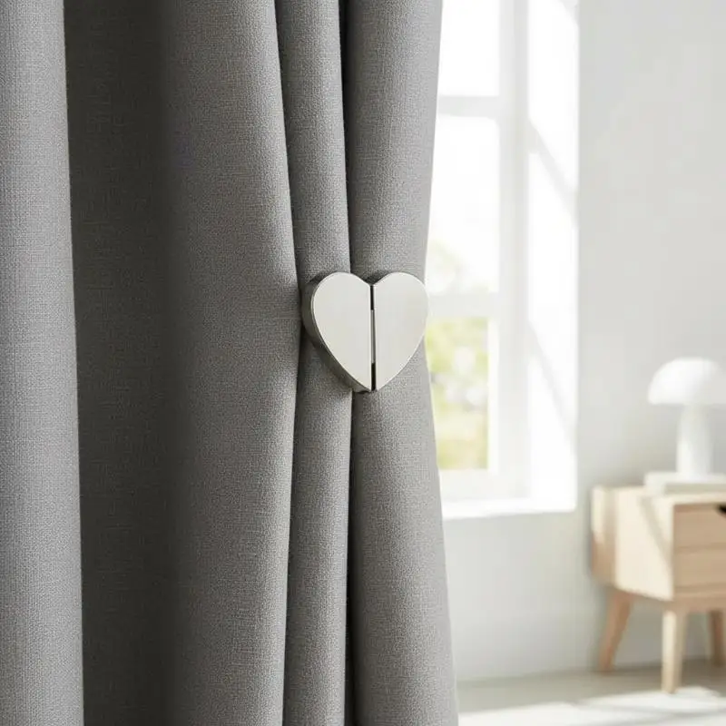Curtain Magnetic Buttons Detachable Fastener Clips Light Blocking for Holiday Window Curtain Decorations Home Use