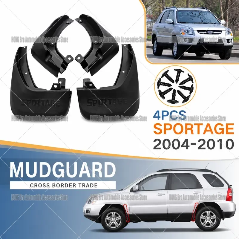For Kia Sportage 2004-2010 Front Fender Liner Splash Guard Mud Flap Auto Body Replacement Parts Wholesale