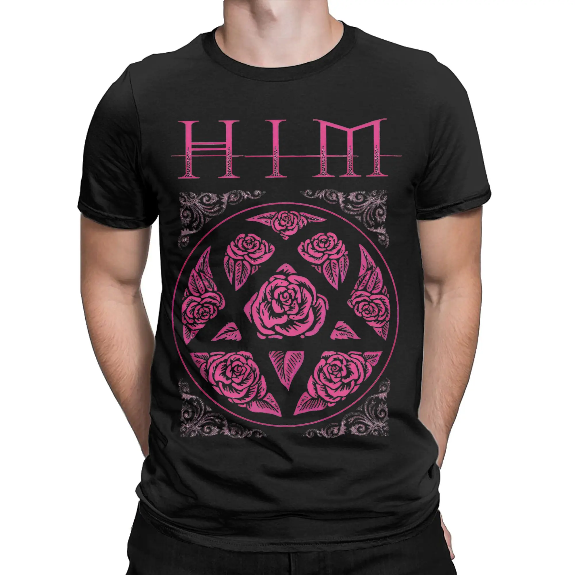 

Him Band Merch Men Women T Shirt Cotton Tee New Arrival T-shirt Clothes
