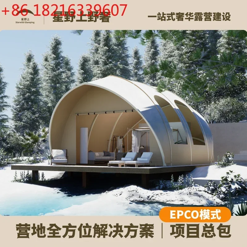 TAO Hotel Tent Light Luxury Campground B & B Tent Tourism Bionic Design Porthole