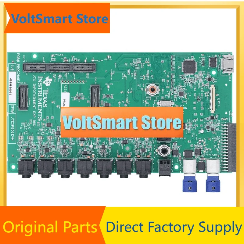 VoltSJ7EXPEXEVM Display Expansion Card With Audio Codec Compatible With J721EXCP01EVM/Jacinto 7 Industrial-Grade For Embedded Di