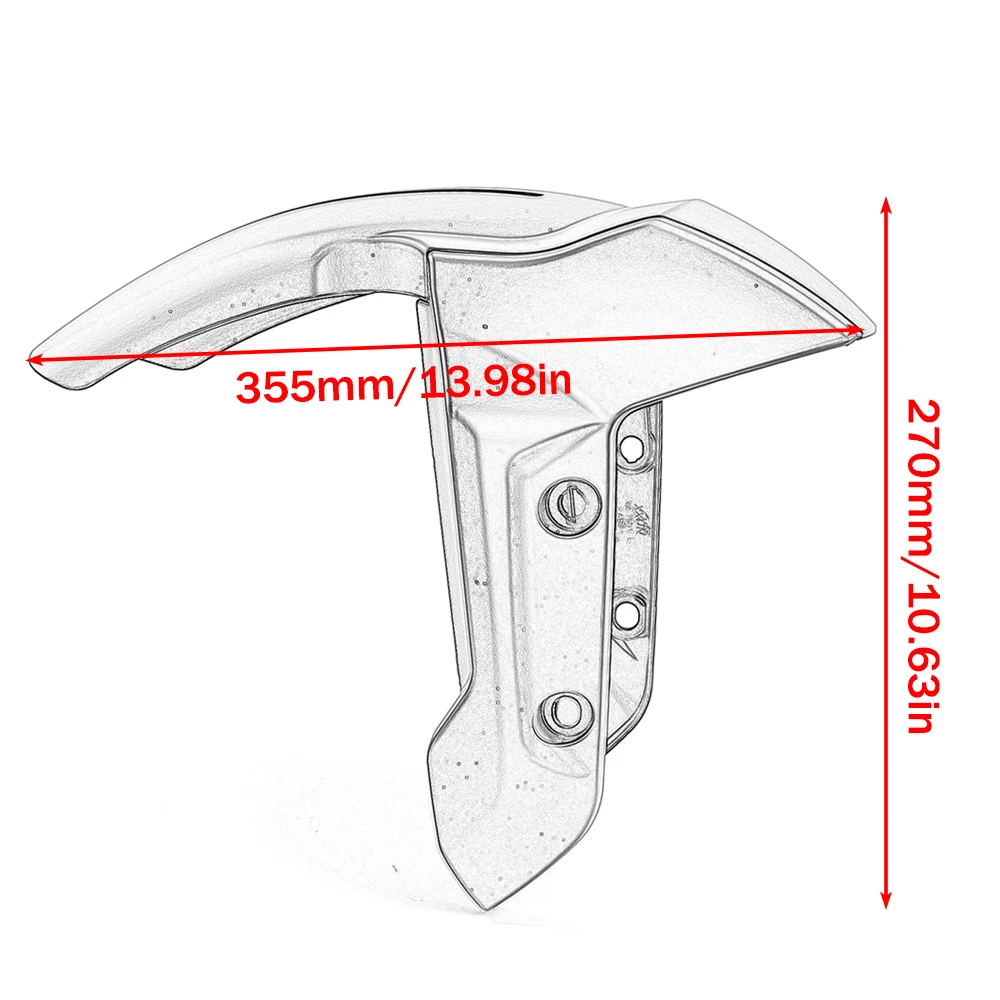 Trident660 2025 Front Fender Splash Mudguard Cover For Triumph Trident 660 2024 2023 2022 Mud Splash Guard Fairing Cover