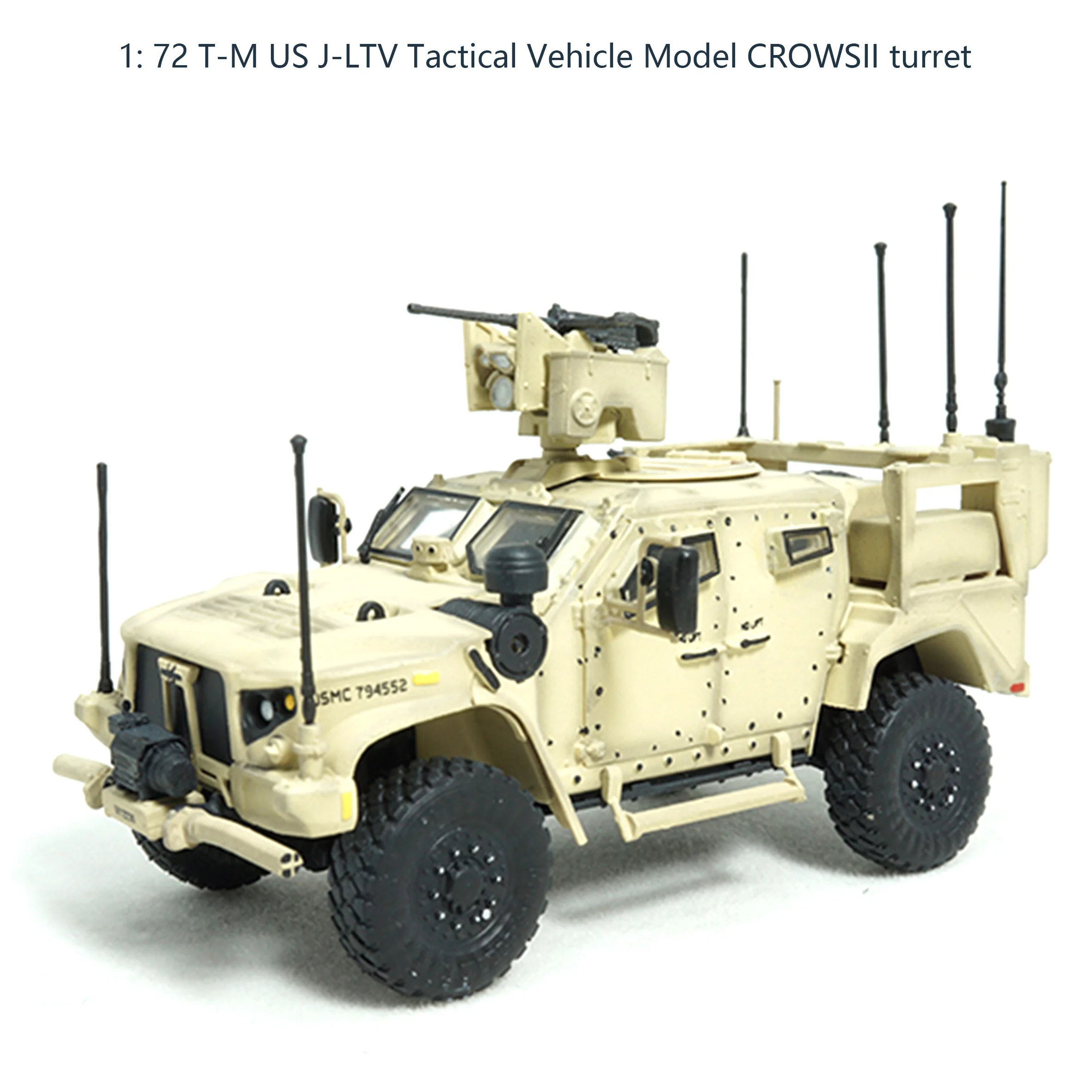 1: 72 T-M US J-LTV Tactical Vehicle Model CROWSII turret  Finished product collection model