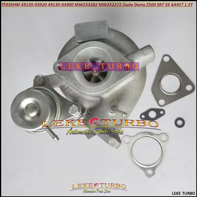 Turbo TF035HM 49135-03920 49135-03910 49135-03910A  49135-03900 MW253282 For Zoyte Domy Z500 SR7 X5 4A91T 1.5T 110kw 1.5L 2018