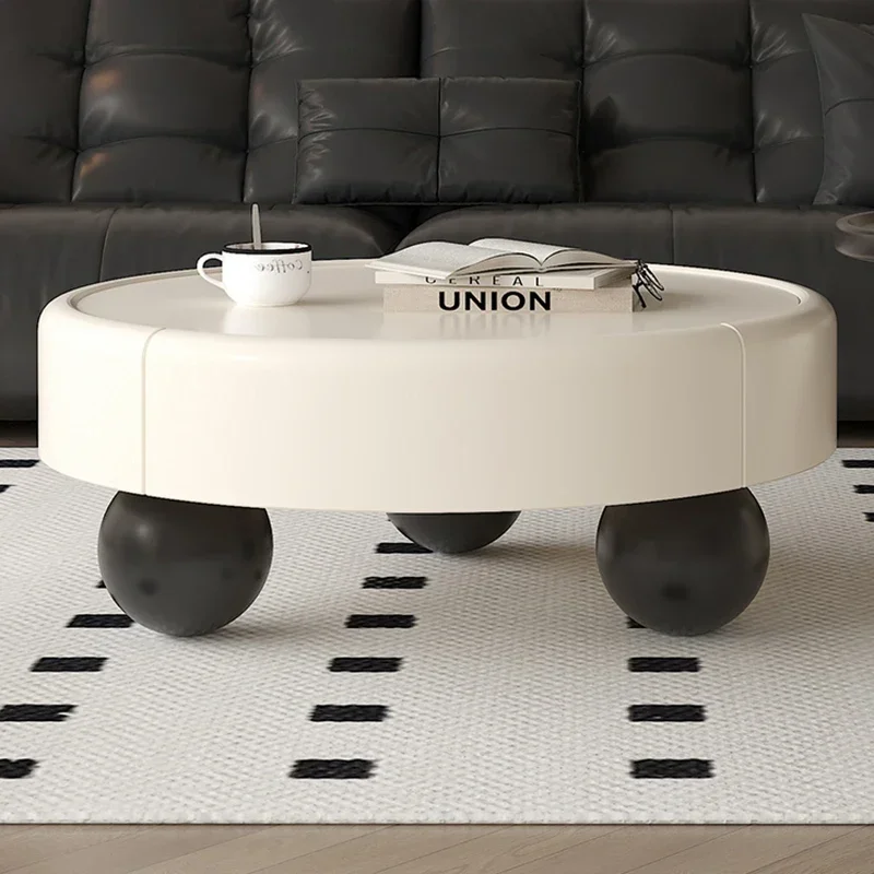 Vase Luxury Coffee Tables Cream Modern Design Coffee Tables Storage Drawers Korean Compact Replica MeublesTrendy Furniture