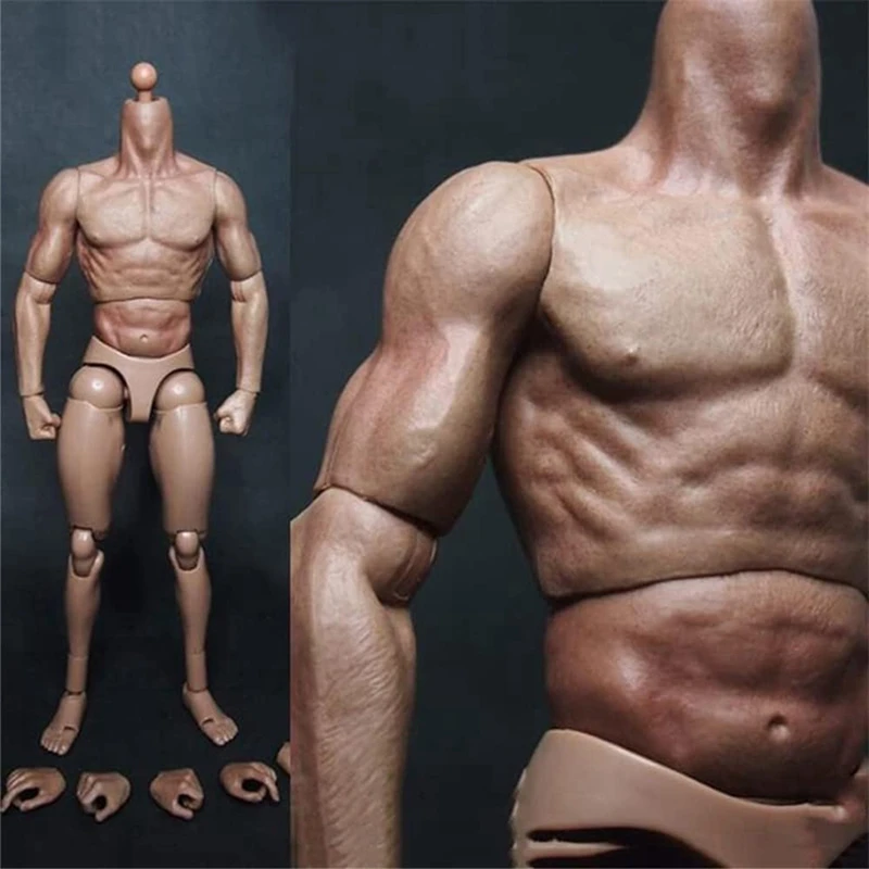 B-M Narrow Shoulder Male Body Doll Action Figure 1/6 Scale Action Figure For TTM18 TTM19 Hot Toys & Human Body Sketch Model