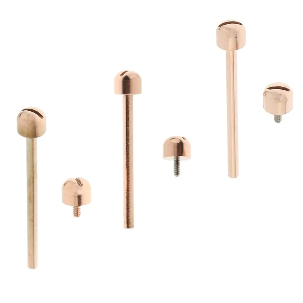 Watch Screw Tube Rose Gold Connector Watch Case Lug Link Kit Watch Band Repair Part for DIY Assembly and Upgrade