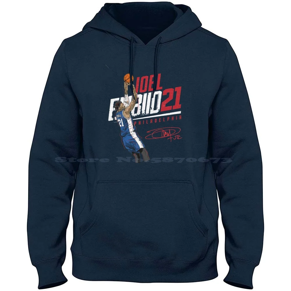 Sudadera con capucha de Joel Embiid Slant, 100% algodón, camiseta