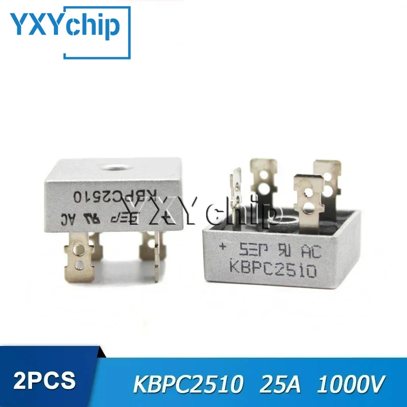 Diode Bridge Rectifier KBPC1510 KBPC2510 KBPC3510 KBPC5010 1000V 15A 25A 35A 50A Rectifier Bridge Electronic Components