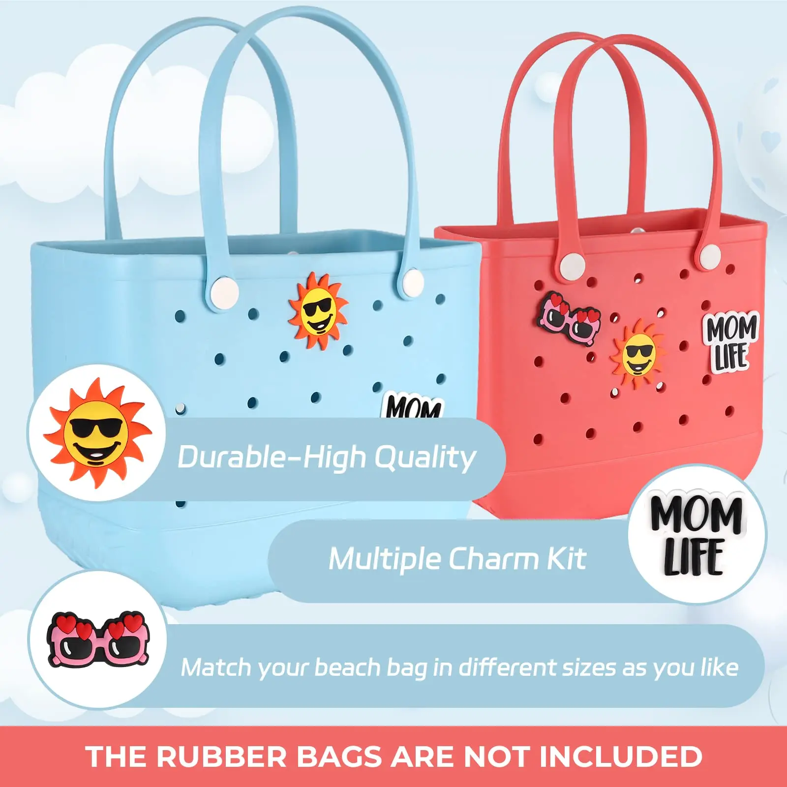 Rubber Beach Bag Accessories Charms - 3\