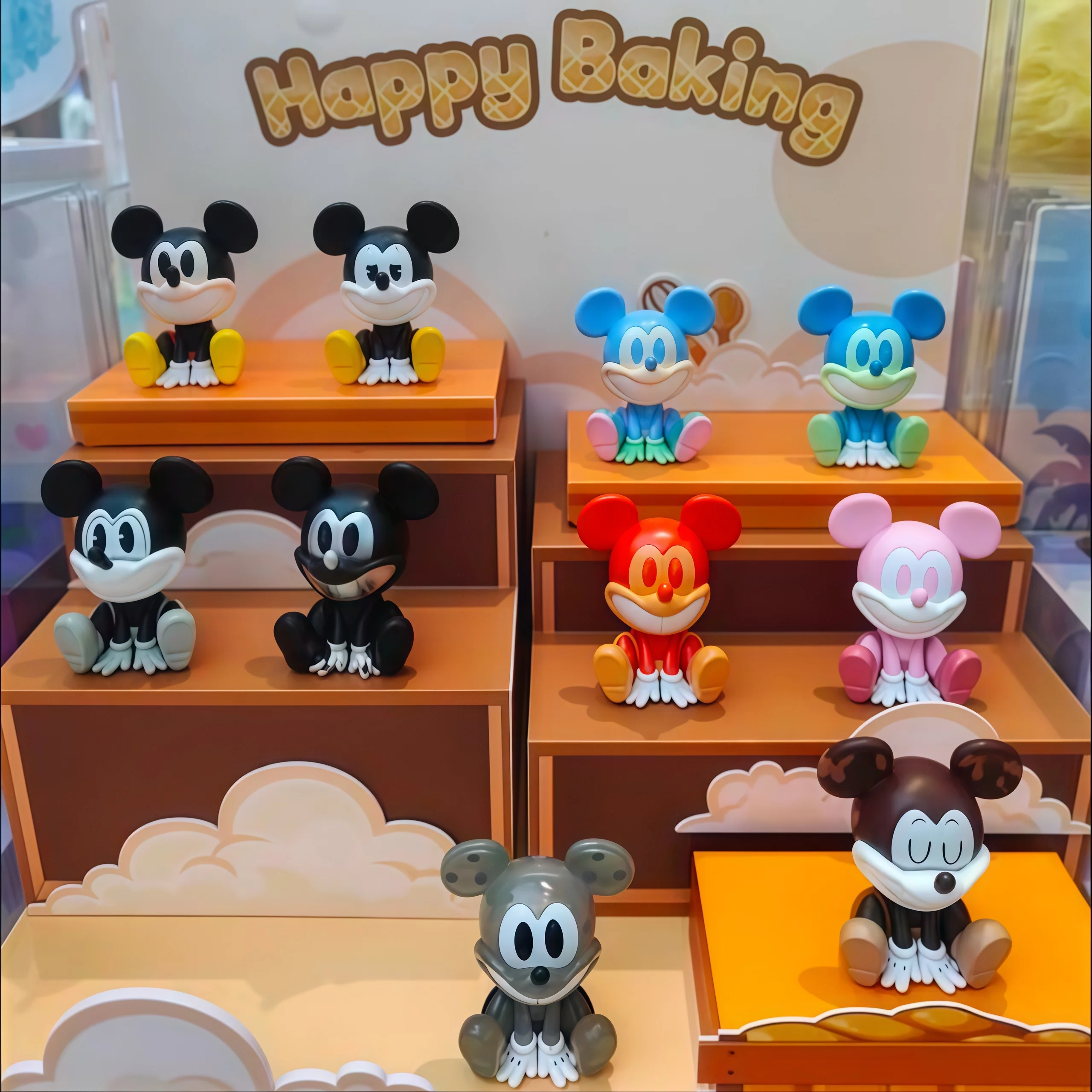 Originele Disney Mickey Mini Figuren Blind Box Lachende Attractie Serie Trendy Anime Leuk Speelgoed Perifere Ornament Verjaardagscadeaus