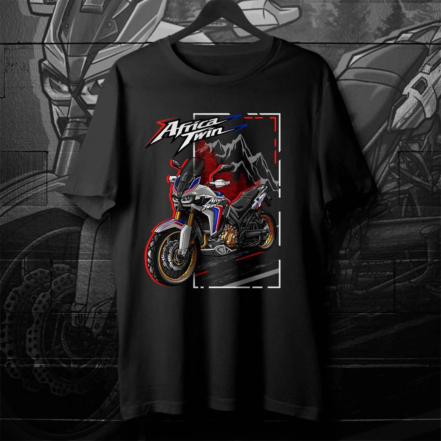 

Japanese 2016-2019 Models Africa Twin CRF1000L Motorcycle T-Shirt 100% Cotton O-Neck Short Sleeve Casual Mens T-shirt Streetwear