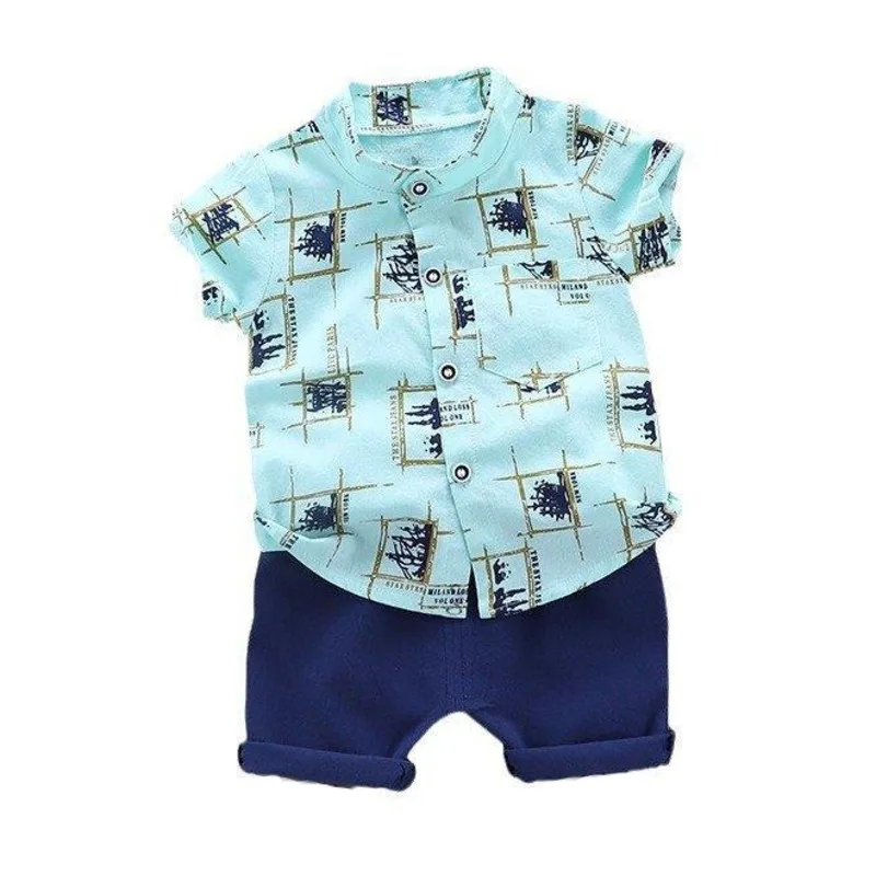 New Summer Baby Clothes Suit Children Boys Fashion Shirt Shorts 2Pcs/Sets Infant Clothing Toddler Casual Costume Kids Tracksuits