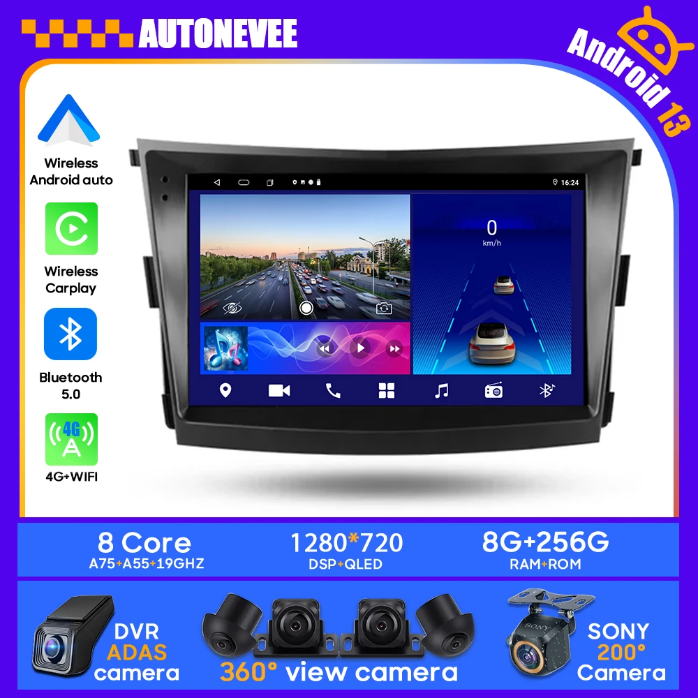 

Автомагнитола Carplay для SsangYong Tivoli 2015-2019, 2 din, Android, GPS