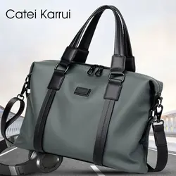 Sac de voyage en nylon imperméable pour femme, sac à main à bagages, sac à bandoulière pour femme, sac de sport, grande capacité, marque initiée, livraison directe