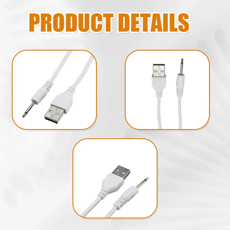 1m USB 2.0 A DC 2.5 millimetri Gomito 2A Linea di Carico del USB 2.5 USB2.5 Mono Audio Linea USB Martinetti spina Aux DC2.5mm Cavo Audio