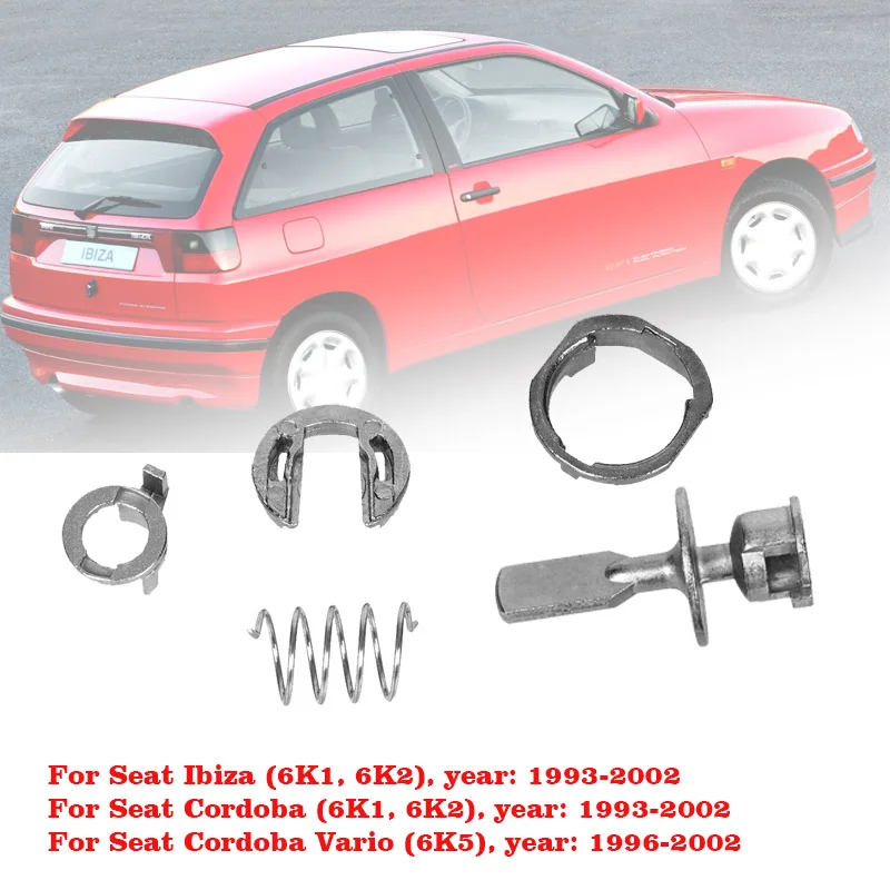 2set 6K3837223A FRONT LEFT RIGHT DOOR LOCK BARREL REPAIR KIT 5PCS FOR SEAT CORDOBA IBIZA 6K1 CORDOBA 6K2 6K5 6K1