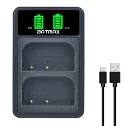 DMW-BLF19E Battery Dual LCD USB Charger for DMW-BLF19 BLF19E BLF19GK BLF19PP DMC-GH3 GH3A GH3AGK GH3GK GH3H GH3HGK GH3K GH4 GH4G