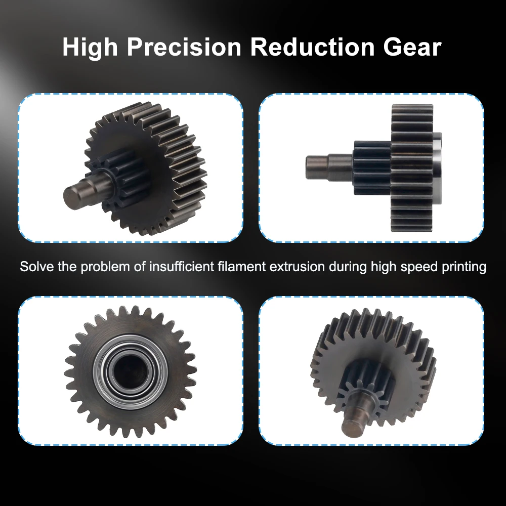 Upgrade-Extruder-Getriebe für Creality K1/K1C/K1 Max, Vollmetall-Filamentgetriebe, 3D-Druckteil, verschleißfest – Detail 6