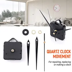 6168 Model Black Quartz Wall Clock Movement Motor Mechanism Kit Quiet Pointer Replacement Mechanism Repair Tool Kit Parts DIY